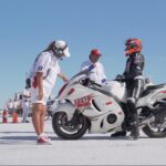 Start line of Bonneville Speed Week race
