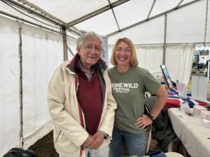 Louisa and Ted Simon standing