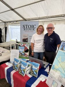 Two authors in author tent